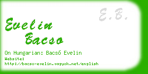 evelin bacso business card